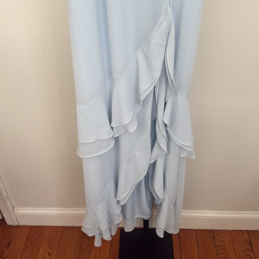 Lulu's Pale Blue Ruffle Gown - Picture 9 of 11